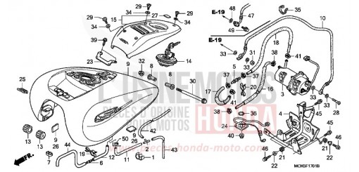 RESERVOIR A CARBURANT (VTX1800C15/6/7/8) VTX1800C15 de 2005